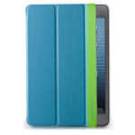 Чехол Momax Flip Cover Case для Apple iPad mini (голубой/зеленый, кожанный)