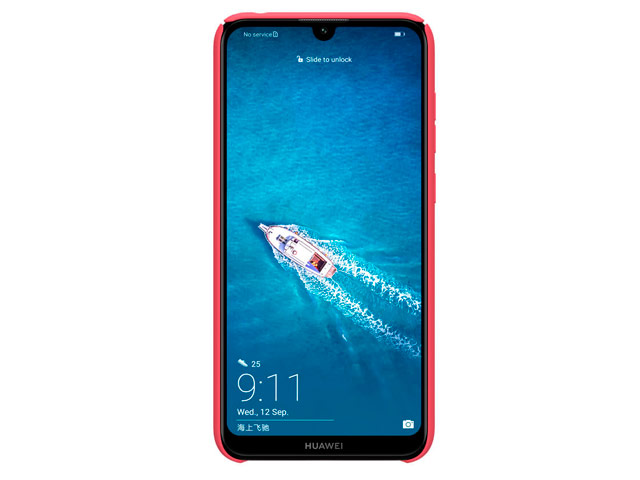 Чехол Nillkin Hard case для Huawei Y7 2019 (красный, пластиковый)