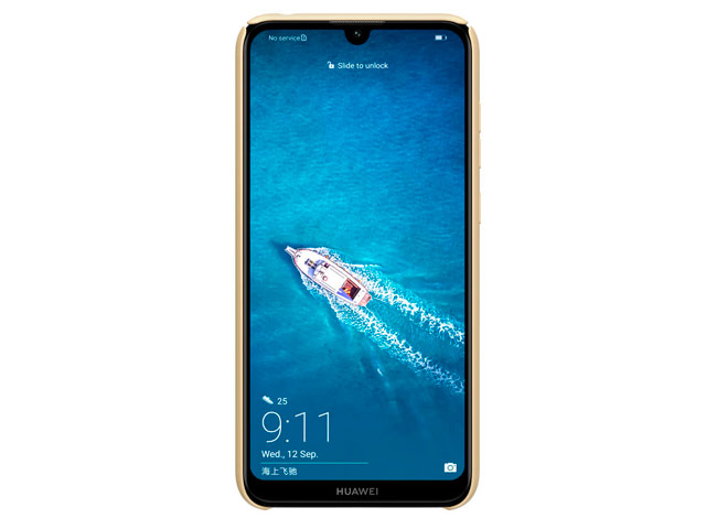 Чехол Nillkin Hard case для Huawei Y7 2019 (золотистый, пластиковый)