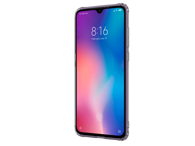 Чехол Nillkin Nature case для Xiaomi Mi 9 (серый, гелевый)