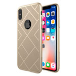 Чехол Nillkin Air case для Apple iPhone X (золотистый, пластиковый)