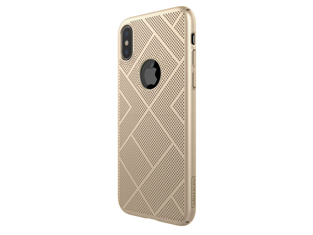 Чехол Nillkin Air case для Apple iPhone X (золотистый, пластиковый)