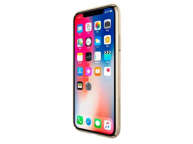 Чехол Nillkin Air case для Apple iPhone X (золотистый, пластиковый)