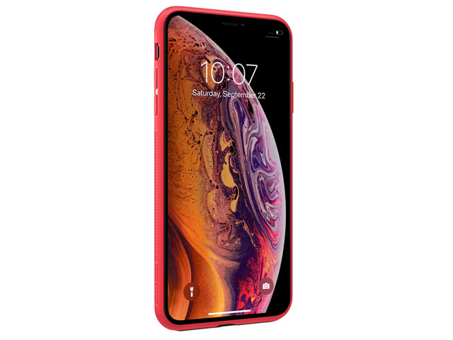 Чехол Nillkin Textured case для Apple iPhone XS (красный, нейлон)