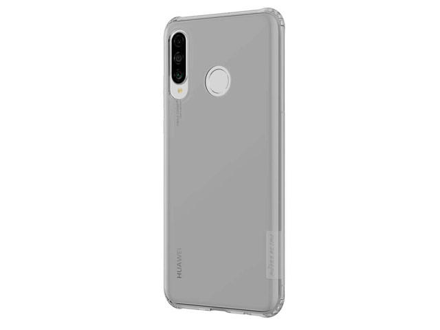 Чехол Nillkin Nature case для Huawei P30 lite (серый, гелевый)