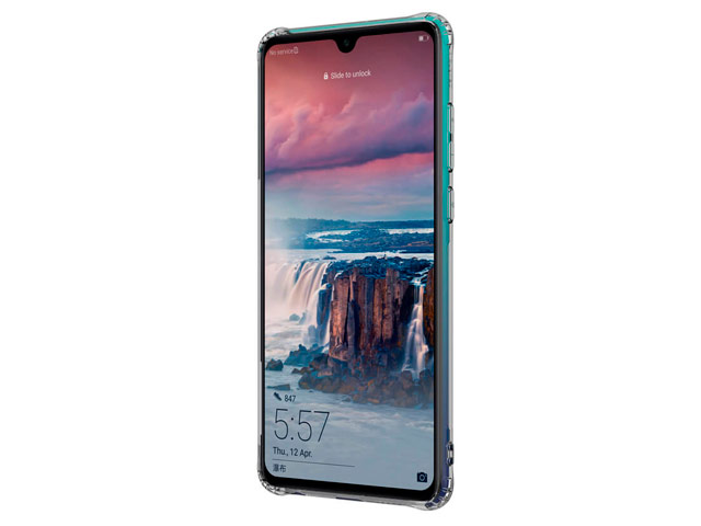 Чехол Nillkin Nature case для Huawei P30 (серый, гелевый)