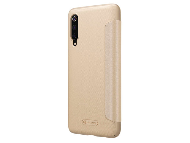 Чехол Nillkin Sparkle Leather Case для Xiaomi Mi 9 (золотистый, винилискожа)