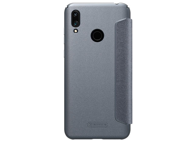 Чехол Nillkin Sparkle Leather Case для Huawei Y7 2019 (темно-серый, винилискожа)