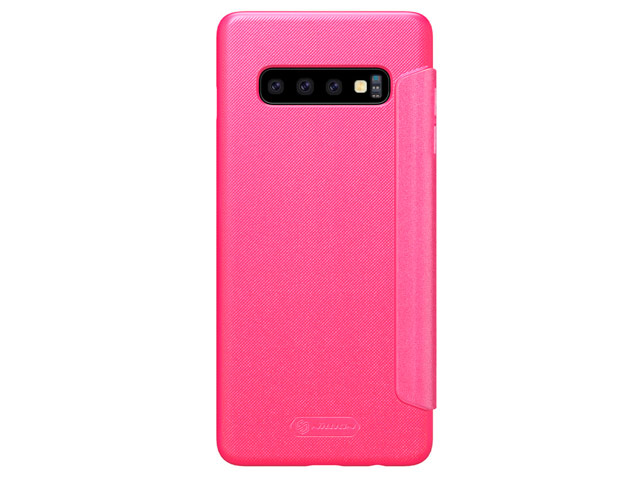 Чехол Nillkin Sparkle Leather Case для Samsung Galaxy S10 plus (розовый, винилискожа)