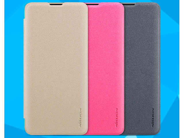 Чехол Nillkin Sparkle Leather Case для Samsung Galaxy S10 (темно-серый, винилискожа)