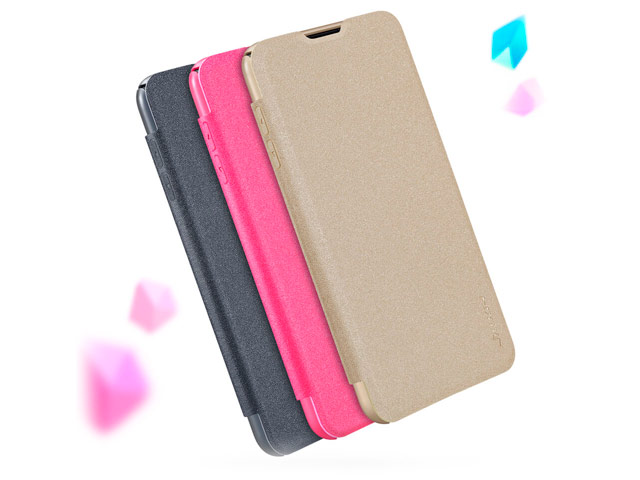 Чехол Nillkin Sparkle Leather Case для Samsung Galaxy S10 lite (золотистый, винилискожа)