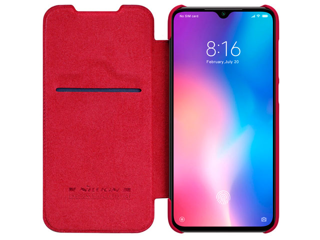 Чехол Nillkin Qin leather case для Xiaomi Mi 9 SE (красный, кожаный)