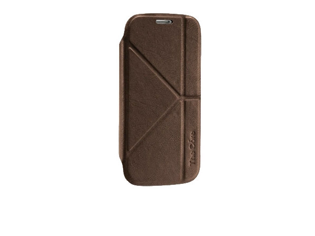 Чехол Momax The Core Smart Case для Samsung Galaxy S4 i9500 (коричневый, кожанный)