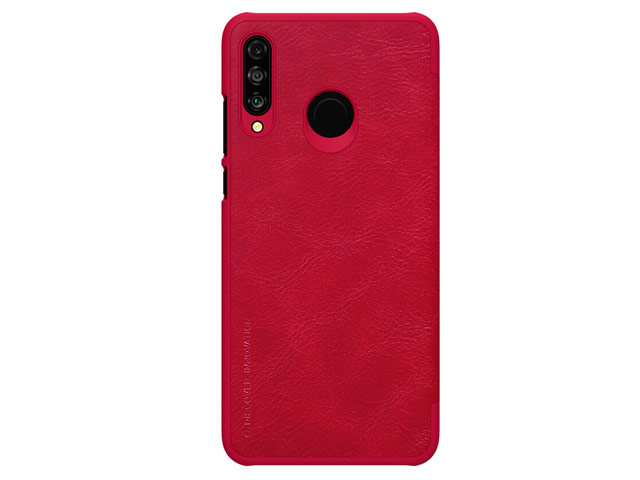 Чехол Nillkin Qin leather case для Huawei P30 lite (красный, кожаный)