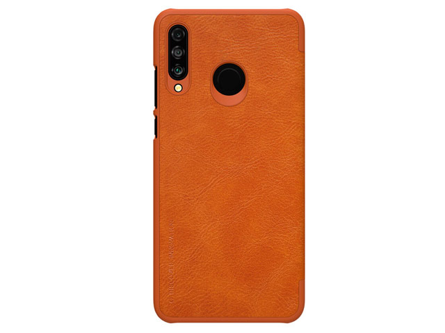 Чехол Nillkin Qin leather case для Huawei P30 lite (коричневый, кожаный)