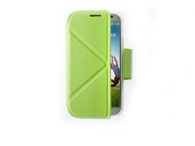 Чехол Momax The Core Smart Case для Samsung Galaxy S4 i9500 (зеленый, кожанный)