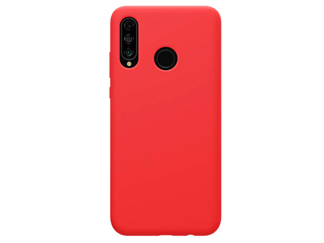 Чехол Nillkin Flex Pure case для Huawei P30 lite (красный, гелевый)