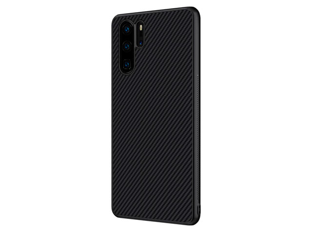 Чехол Nillkin Synthetic fiber для Huawei P30 pro (черный, карбон)