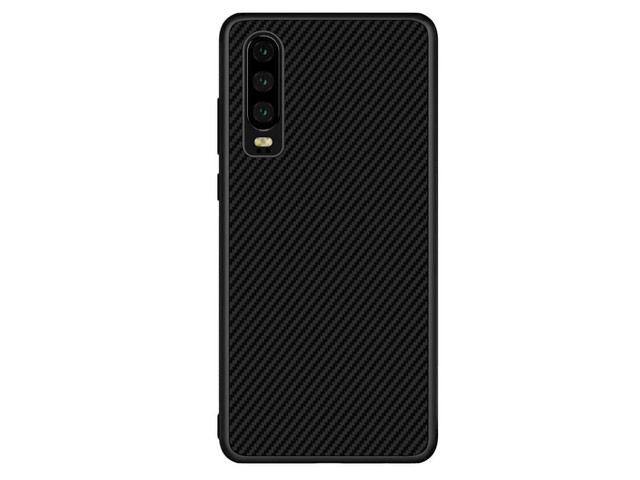 Чехол Nillkin Synthetic fiber для Huawei P30 (черный, карбон)