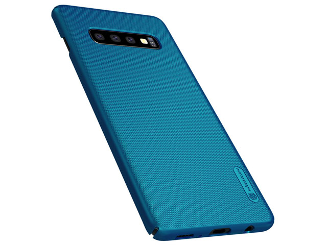 Чехол Nillkin Hard case для Samsung Galaxy S10 plus (синий, пластиковый)