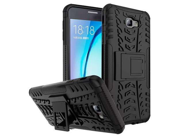 Чехол Yotrix Shockproof case для Samsung Galaxy J4 plus (черный, гелевый)