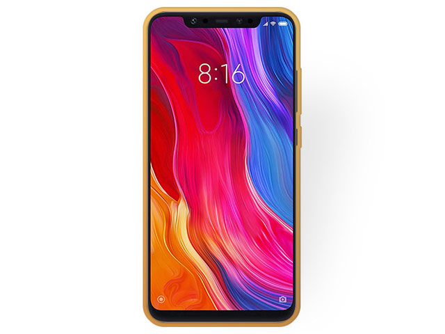 Чехол Yotrix CrystalCase для Xiaomi Mi 8 SE (золотистый, гелевый)