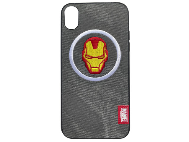 Чехол Marvel Avengers Leather case для Apple iPhone XR (Ironman, матерчатый)