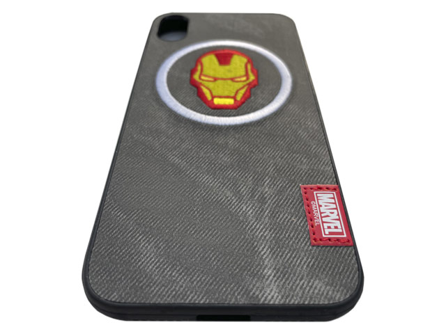 Чехол Marvel Avengers Leather case для Apple iPhone XR (Ironman, матерчатый)