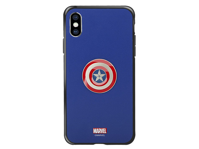 Чехол Marvel Avengers Hard case для Apple iPhone XS max (Captain America, пластиковый)