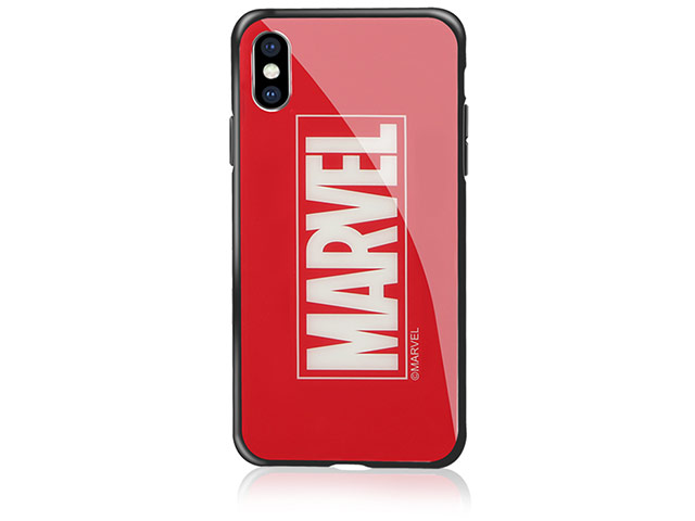 Чехол Marvel Avengers Hard 3D case для Apple iPhone XS (Marvel, стеклянный)
