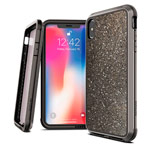 Чехол X-doria Defense Lux для Apple iPhone XS (Crystal Black, маталлический)