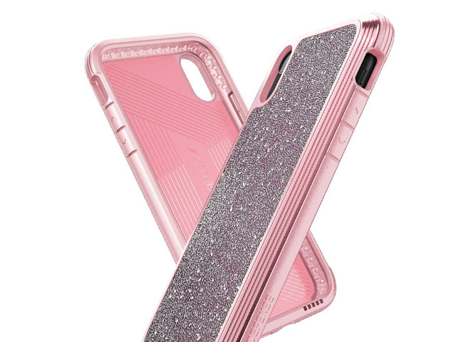 Чехол X-doria Defense Lux для Apple iPhone XR (Crystal Pink, маталлический)