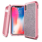 Чехол X-doria Defense Lux для Apple iPhone XS (Crystal Pink, маталлический)