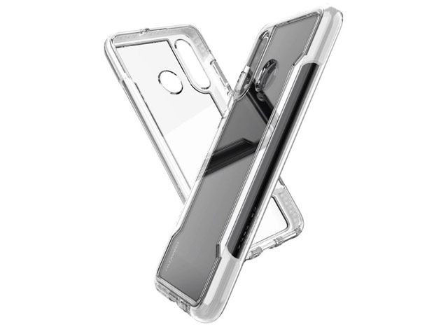 Чехол X-doria Defense Clear для Huawei P30 lite (белый, пластиковый)