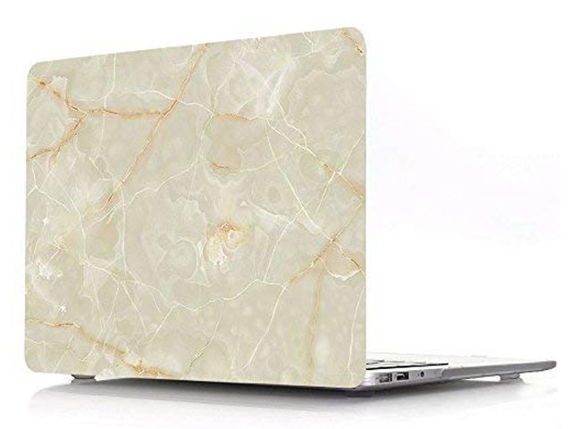 Чехол Yotrix HardCover для Apple MacBook Air 13 2018 (Marble Beige, пластиковый)