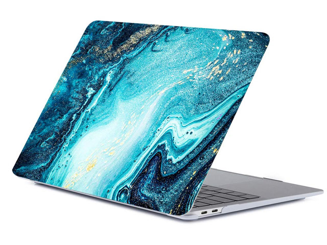Чехол Yotrix HardCover для Apple MacBook Air 13 2018 (Diffusion Mint, пластиковый)