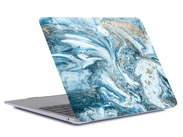 Чехол Yotrix HardCover для Apple MacBook Air 13 2018 (Diffusion Navy, пластиковый)