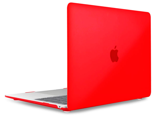 Чехол Yotrix HardCover для Apple MacBook Air 13 2018 (красный, матовый, пластиковый)