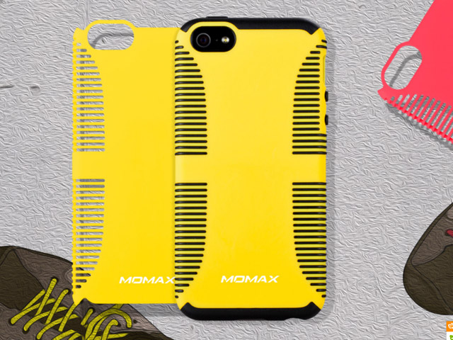 Чехол Momax iCase JACK для Apple iPhone 5 (черный, пластиковый)