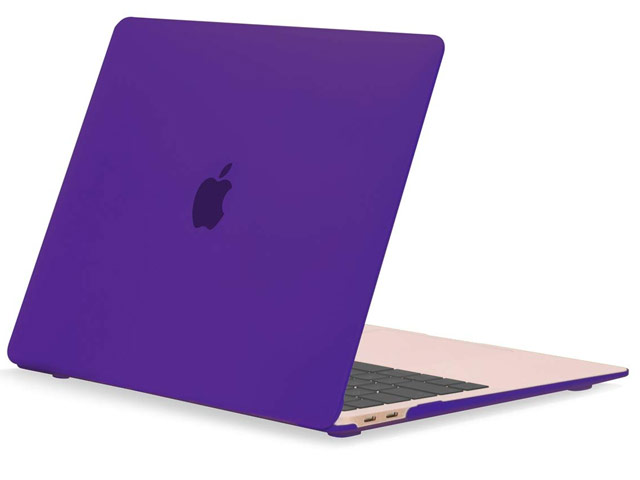 Чехол Yotrix HardCover для Apple MacBook Air 13 2018 (темно-фиолетовый, матовый, пластиковый)