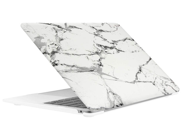 Чехол Yotrix HardCover для Apple MacBook Air 13 2018 (Marble White, пластиковый)