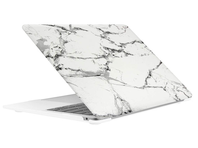 Чехол Yotrix HardCover для Apple MacBook Air 13 2018 (Marble White, пластиковый)