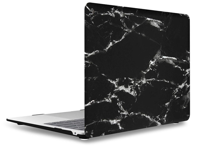 Чехол Yotrix HardCover для Apple MacBook Air 13 2018 (Marble Black, пластиковый)