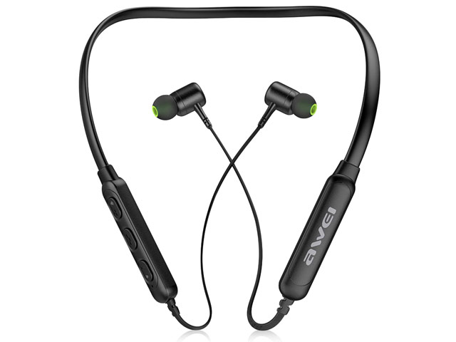 Беспроводные наушники Awei Neckband Wireless Sports Earphones G30BL (черные, пульт/микрофон)