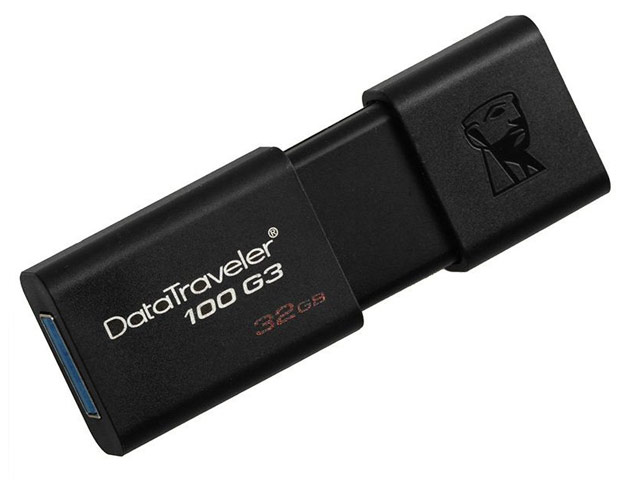 Флеш-карта Kingston DataTraveler 100 (32Gb, USB 3.1, черная)