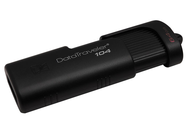 Флеш-карта Kingston DataTraveler 104 (16Gb, USB 2.0, черная)