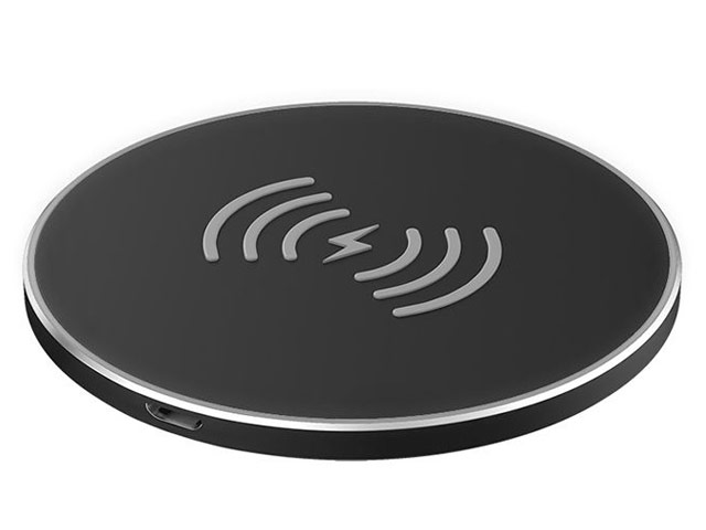 Беспроводное зарядное устройство Olmio Quick Wireless Charger (черное, Fast Charge, стандарт QI)