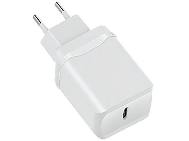 Зарядное устройство Olmio Travel Charger универсальное (сетевое, 18W, USB-C, USB-PD, белое)