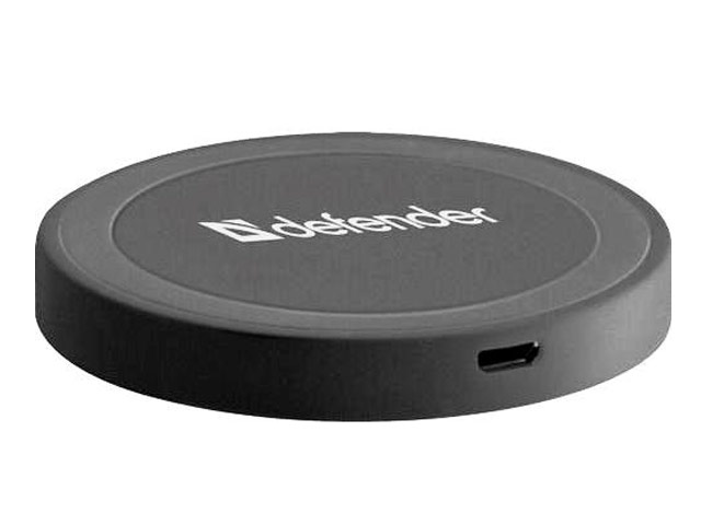 Беспроводное зарядное устройство Defender Wireless Charger WPL-01 (черное, стандарт QI)