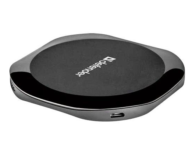 Беспроводное зарядное устройство Defender Wireless Charger WPL-02Q (черное, Fast Charge, стандарт QI)